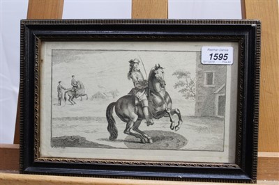 Lot 1595 - Group of 17th and 18th century engravings and etchings to include: Johann Roos etching of livestock, two etching and mezzotints after Claude Lorraine, mezzotint after Philippe Mercier and an 18th c...