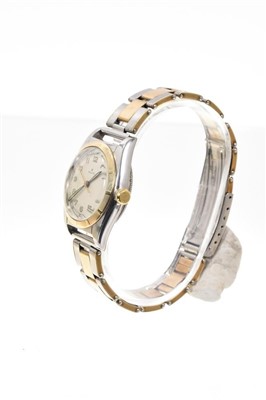 Lot 793 - Rare late 1940s Gentlemen’s Rolex bi-metal ‘bubble back’ wristwatch, model 5011, serial number 647988, circa 1949, the circular dial with luminescent Arabic numerals and hands, centre sweep seconds...