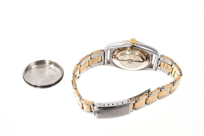 Lot 793 - Rare late 1940s Gentlemen’s Rolex bi-metal ‘bubble back’ wristwatch, model 5011, serial number 647988, circa 1949, the circular dial with luminescent Arabic numerals and hands, centre sweep seconds...