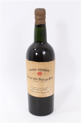 Lot 916 - Port - one bottle, "Peers Reserve", shippers and bottlers Mayor, Sworder & Co. Ltd.