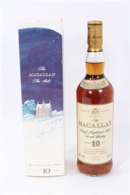 Lot 905 - Whisky - one bottle, The Macallan 10 Years Old, boxed