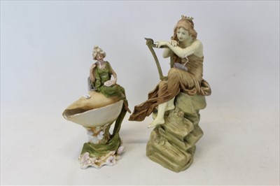 Lot 2104 - Royal Dux figure and one other similar