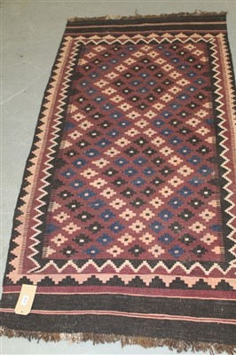 Lot 1778 - Two Kelim style rugs, the largest 190 x 95cm