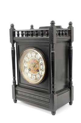 Lot 864 - 19th century mantel clock, with French 8 day movement striking on a gong.