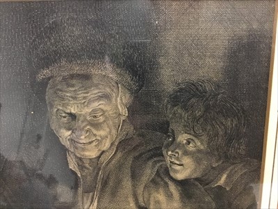 Lot 1295 - Paulus Pontius (1603-1658) copper engraving, Portrait of Peter Paul Rubens, inscribed to plate, 24 x 15cm, together with two others after Van Dyck and three similar engravings, one framed. (6)