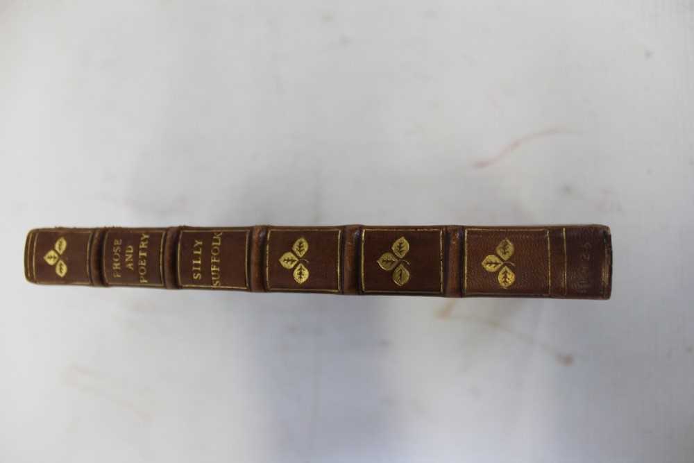 Lot 2349 - Charles Partridge M.A., F.S.A. (Of Stowmarket) ‘Silly Suffolk’ - Prose and Poetry, published 1925, with dedication from the author to Basil Oliver, gilt tooled leather binding