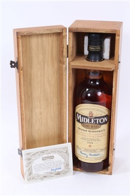 Lot 898 - Whiskey - one bottle, Midleton Irish Whiskey 1994, numbered 11949, in original wooden box