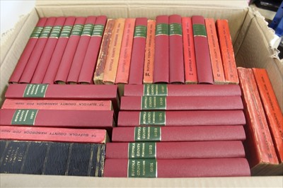 Lot 2329 - Suffolk County Handbook 1882-1939, 33 volumes of 58. Various bindings mostly in modern cloth
