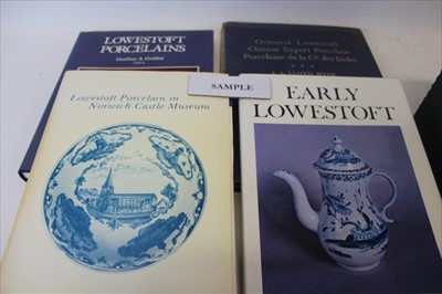 Lot 2364 - Lowestoft Porcelain - to include Levene ‘Inscribed Lowestoft Porcelain’, J. A. Lloyd Hyde -Oriental Lowestoft Chinese Export Porcelain, 1954 second edition limited to 1500 copies, S. F. Brown exhib...