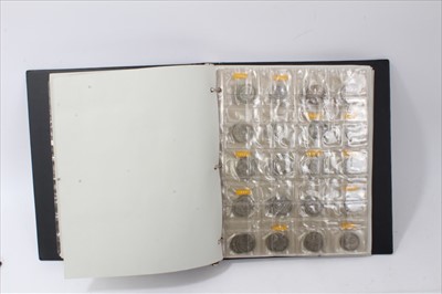 Lot 31 - G.B. A coin album containing mixed pre-1920 and pre-1947 silver coinage (qty)