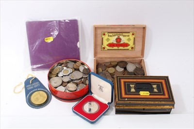 Lot 33 - World - mixed coinage to include G.B. silver, Edward VII Maunday Twopence 1903 GVF, Elizabeth II Proof Crown 1977 (N.B. boxed with Certificate of Authenticity) and other issues