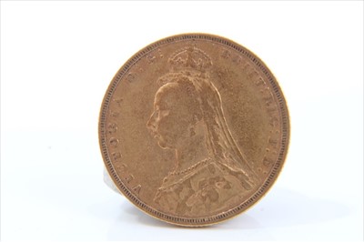 Lot 35 - G.B. gold sovereign Victoria J.H. 1889 VG (1 coin)