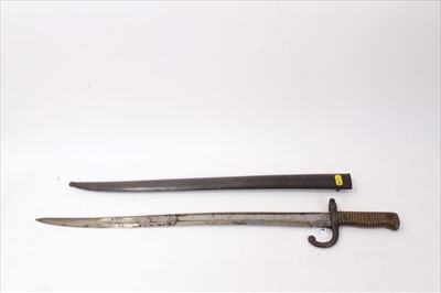 Lot 711 - 19th century French bayonet