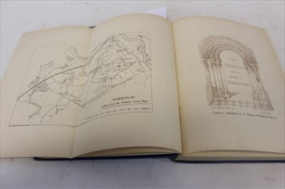 Lot 2382 - F. Barham Zincke - ‘Some Materials for the History of Wherstead, first edition, Ipswich 1887, folding map and contents in good order, original blue cloth binding