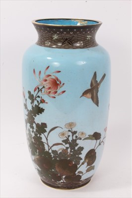Lot 657 - Early 20th century Japanese cloisonné vase