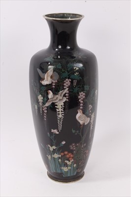 Lot 656 - Early 20th  century Japanese cloisonné vase