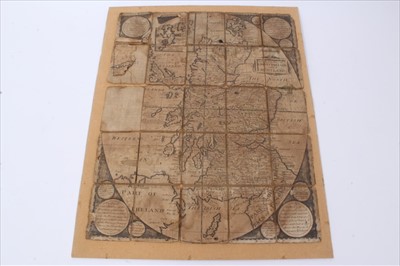 Lot 624 - Scarce 1729 Herman Moll folding map of Scotland