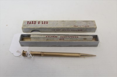 Lot 3526 - 9ct Gold pencil in associated Yard O Led case.