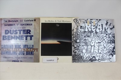 Lot 3542 - Selection of LP records including Cream, The Groundhogs and Duster Bennett