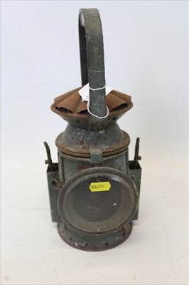 Lot 3554 - 1945 Wartime lantern by C. Eastgate & Son, Birmingham