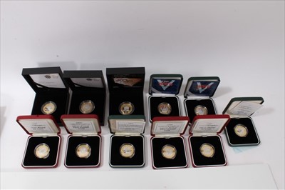 Lot 44 - G.B. The Royal Mint mixed silver proof £2 coins to include 1997 x 2, 1998 x 2, 2001 'Wireless Bridges the Atlantic' x 2, 2005 'The End of World War II 60th Anniversary' x 2, 2008 'Olympic Games H...