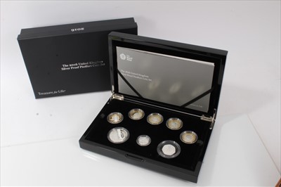 Lot 63 - G.B. The Royal Mint silver silver proof Piedfort eight coin commemorative set 2016 (N.B. cased with Certificate of Authenticity) (1 coin set)
