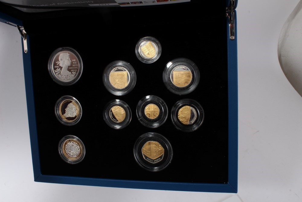 Lot 64 - G.B. The Royal Mint silver proof ten coin set