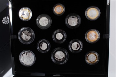 Lot 69 - G.B. The Royal Mint silver proof thirteen coin set 2018 to include 5th Birthday Prince George £5 (N.B. cased with Certificate of Authenticity)