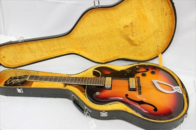 Lot 3892 - Guild T-100-D Thinbody 'Slim Jim' Archtop Electric Guitar 1964, serial No 37579