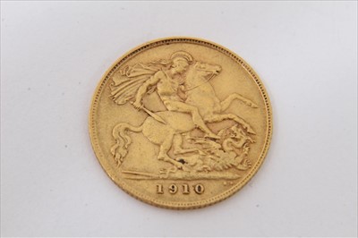 Lot 3255 - Gold 1/2 Sovereign 1910