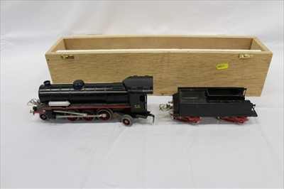 Lot 2924 - Railway Rivarossi 0 guage Italian State Railway GR 865FS 1950 in wooden carry case