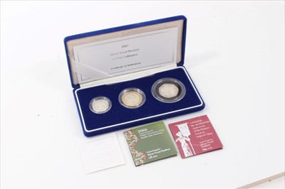 Lot 84 - G.B. The Royal Mint silver proof Piedfort 3 coin collection 2003