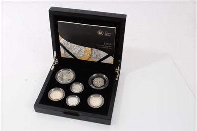 Lot 86 - G.B. The Royal Mint silver proof Piedfort 6 coin collection 2011