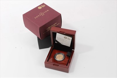 Lot 94 - G.B. The Royal Mint brilliant uncirculated gold sovereign - 'The 200th Anniversary of the Sovereign' 2017 (N.B. cased with Certificate of Authenticity) (1 coin)