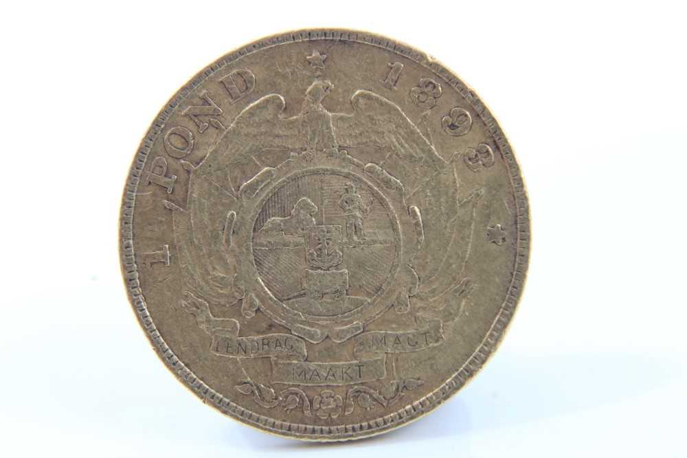 Lot 98 - South Africa gold one pond 'President Kruger' 1893 AF (1 coin)