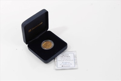 Lot 109 - G.B. gold sovereign Victoria YH St George & Dragon Reverse 1886M F (1 coin)