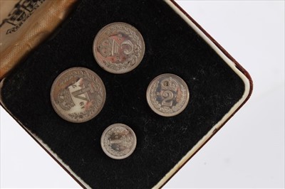 Lot 115 - G.B. Royal Mint silver Maundy 4 coin set Elizabeth II 1976