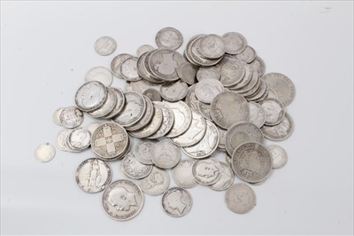 Lot 121 - G.B. a quantity of mixed pre-1920 silver (est. face value £6.50) (qty)