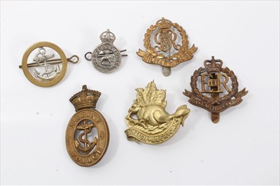 Lot 525 - Scarce Marine Police Cap badge, together with a Gold Coast Police cap badge and four others (6)