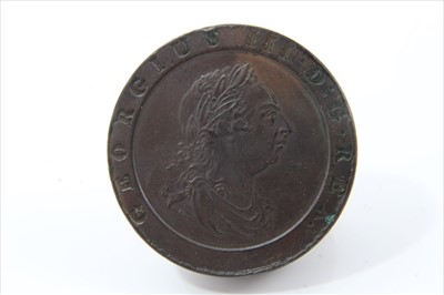 Lot 150 - G.B. George III copper Twopence 1797 (N.B. small edge bruises noted)
