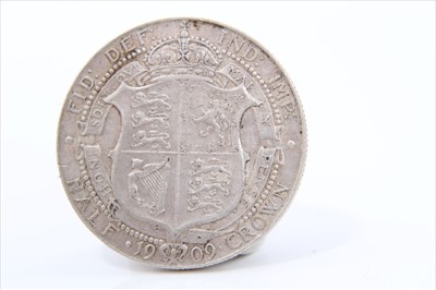 Lot 152 - G.B. Edward VII Half Crown 1909 GVF (1 coin)