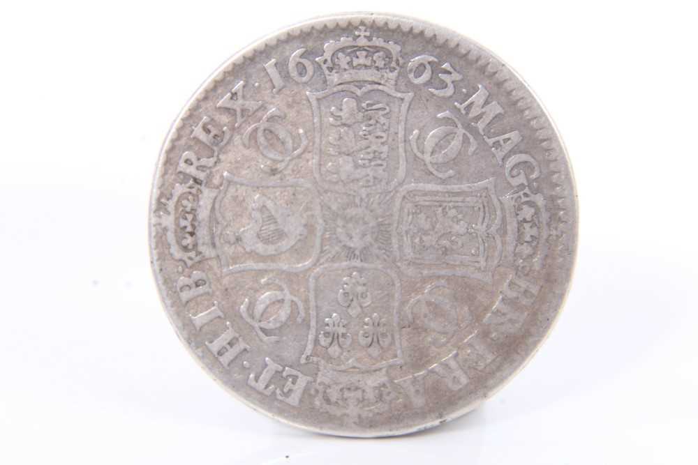 Lot 133 - G.B. Silver Charles II Half Crown 1663XV