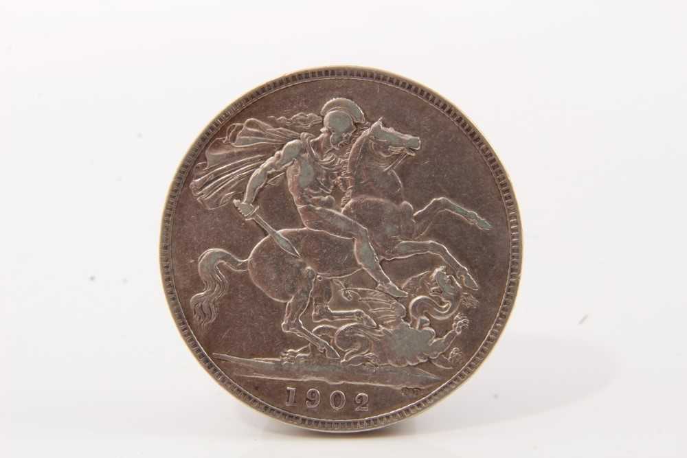 Lot 136 - G.B. silver Crown Edward VII 1902 F (1 coin)