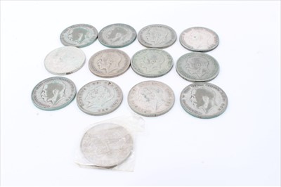 Lot 164 - G.B. mixed George V pre-1947 silver Half Crowns to inc 1925 x 3 G-AF, 1930 x 2 VG & other dates, many in better than average condition (13 coins)