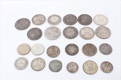 Lot 167 - G.B. mixed silver coinage