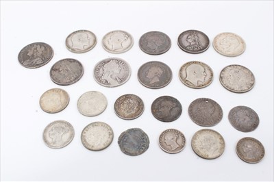 Lot 167 - G.B. mixed silver coinage
