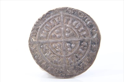 Lot 172 - G.B. Edward III silver Groat London Class G (1356-61) (N.B. some slight clipping to flan of coin) otherwise AEF