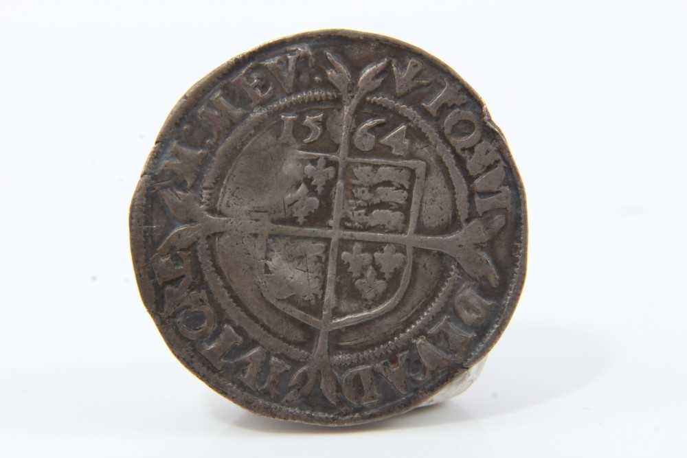 Lot 173 - G.B. Elizabeth I hammered silver sixpences mint mark Pheon 1561 (N.B. obverse striking flaw) otherwise VF & mint mark Pheon 1564 (N.B. creased) otherwise VG-AF (2 coins)
