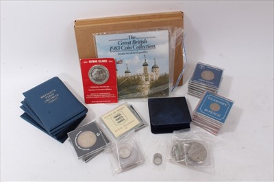 Lot 175 - World - mixed coinage to inc G.B. Royal Mint silver London 2012 rowing & cycling fifty pences in folder of issue with Certificates of Authenticity, UK Proof silver Piedfort twenty pence 1982 x 2, G...