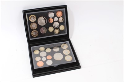 Lot 186 - G.B. The Royal Mint proof fourteen coin proof sets 2011 x 2, N.B. one set to include 'The William & Catherine' Crown, the other 'Prince Philip 90th Birthday' Crown (N.B. issued in black boxes with...